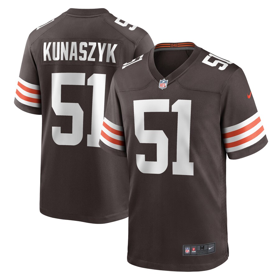 Men's Cleveland Browns Jordan Kunaszyk Nike Brown Game Player Jersey - Jersey