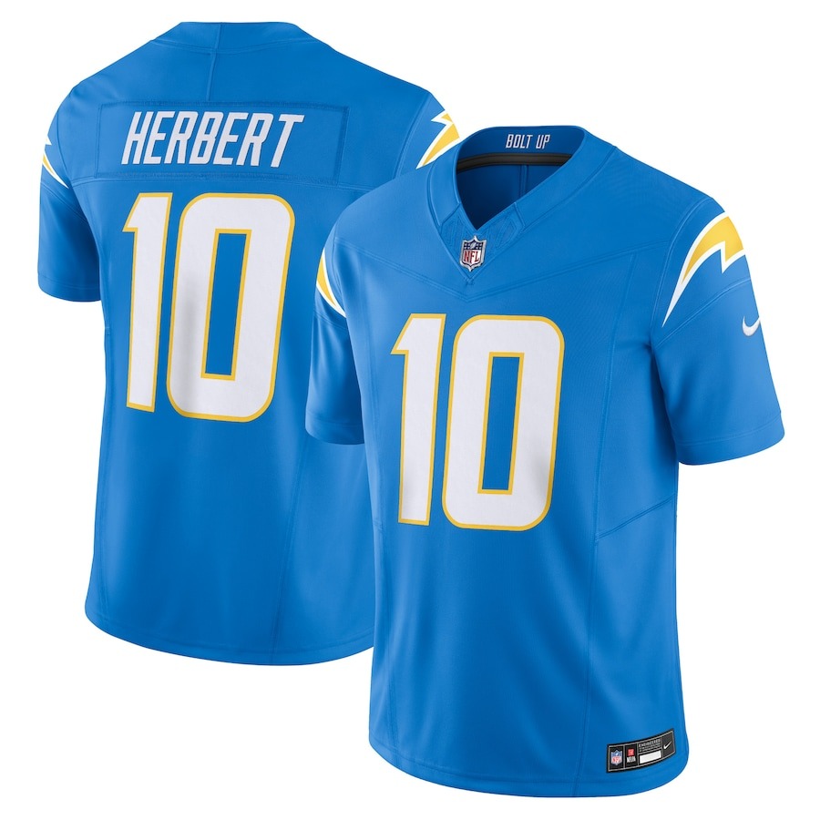 Men's Los Angeles Chargers Justin Herbert Nike Powder Blue Vapor F.U.S.E. Limited Jersey - Jersey