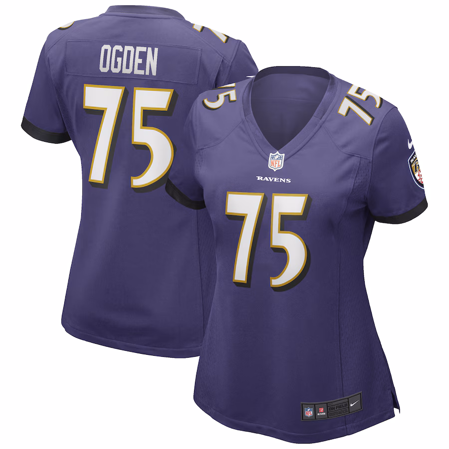 Women's Baltimore Ravens Jonathan Ogden Nike Purple Game Retired Player Jersey - Jersey