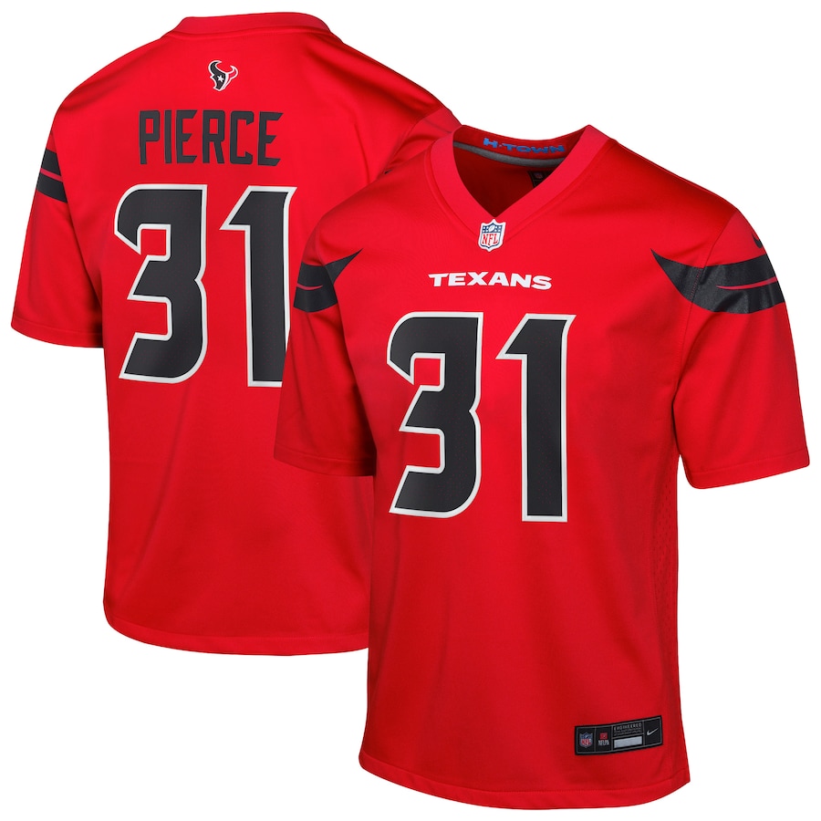 Youth Houston Texans Dameon Pierce Nike Red Game Jersey - Jersey