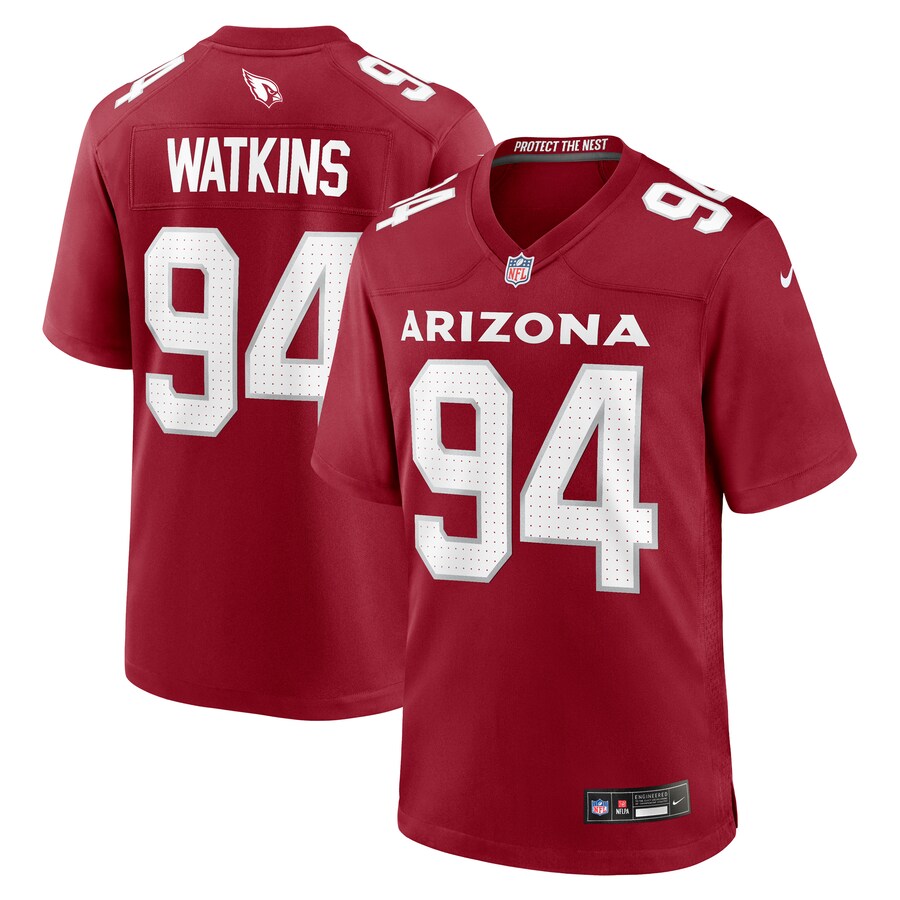 Men's Arizona Cardinals Carlos Watkins Nike Cardinal Game Player Jersey - Jersey