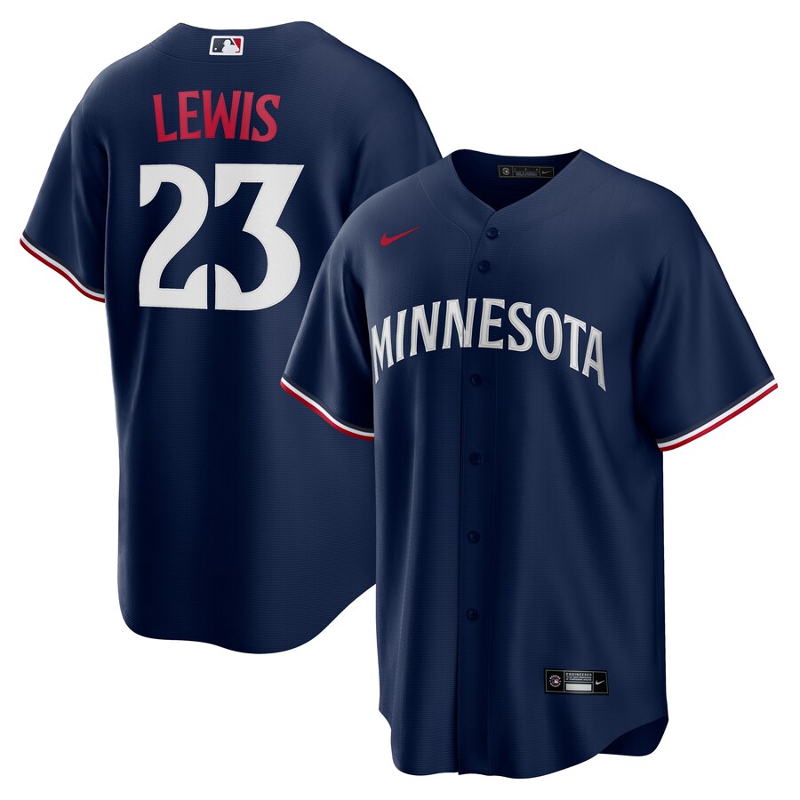 Men's Minnesota Twins Royce Lewis Nike Navy Alternate Replica Jersey - Jersey