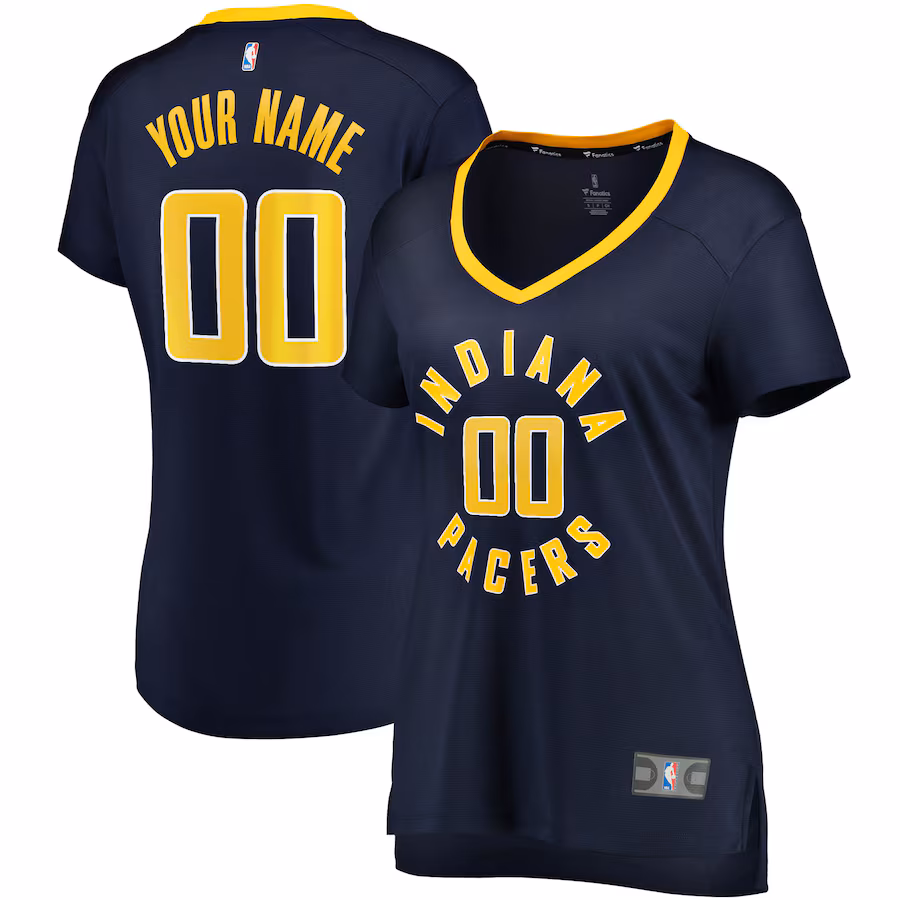 Women's Indiana Pacers Fanatics Navy Fast Break Custom Jersey - Icon Edition - Jersey