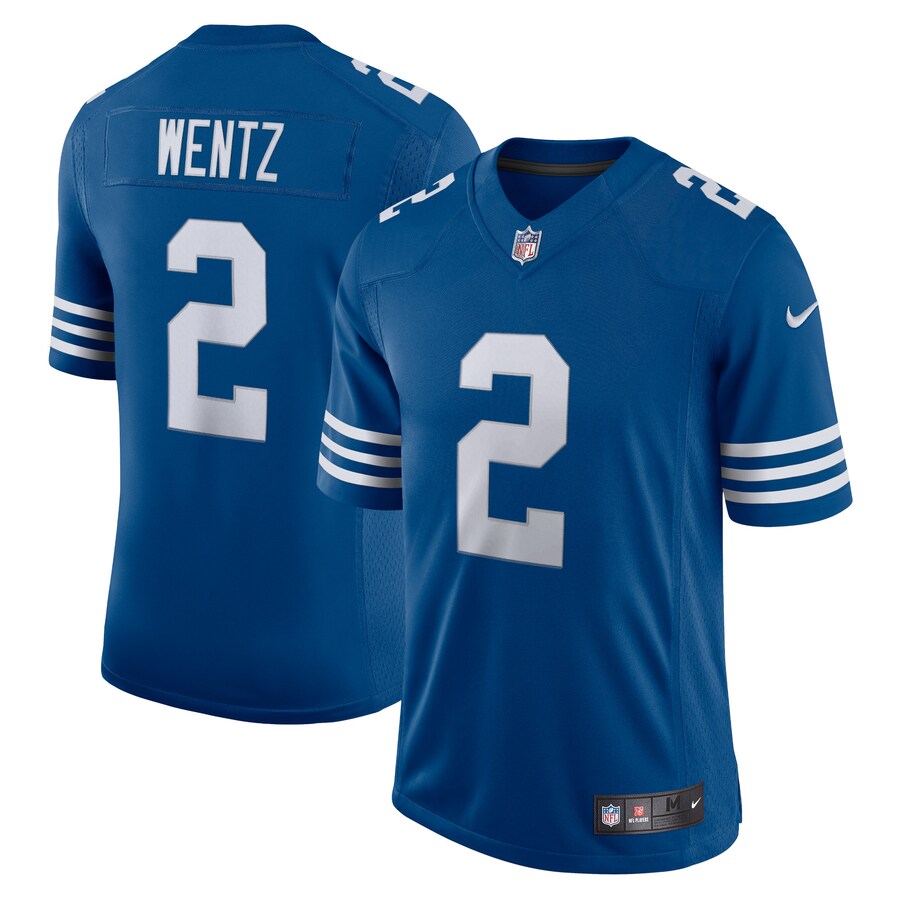 Men's Indianapolis Colts Carson Wentz Nike Royal Alternate Vapor Limited Jersey - Jersey