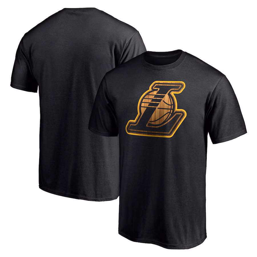 Men's Los Angeles Lakers  Black Hardwood T-Shirt - Jersey