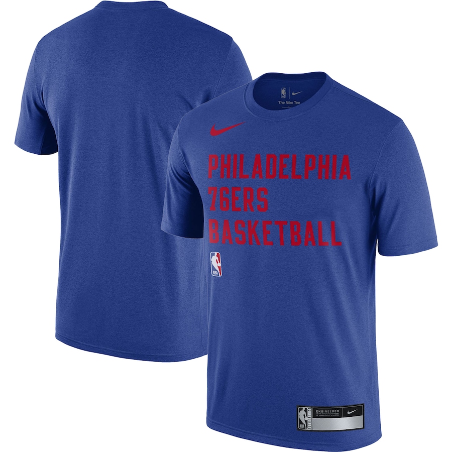 Men's Philadelphia 76ers Nike Royal 2023/24 Sideline Legend Performance Practice T-Shirt - Jersey