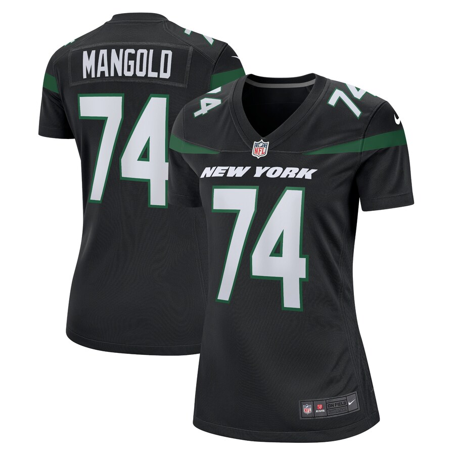 Women's New York Jets Nick Mangold Nike Black Retired Player Jersey - Jersey