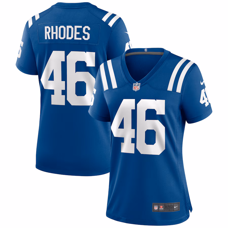 Women's Indianapolis Colts Luke Rhodes Nike Royal Game Jersey - Jersey