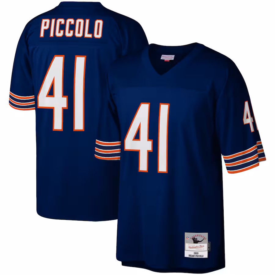 Men's Chicago Bears Brian Piccolo Mitchell & Ness Navy Legacy Replica Jersey - Jersey