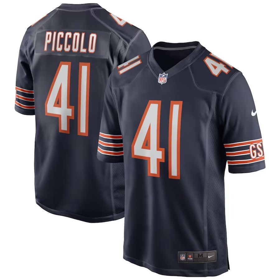 Men's Chicago Bears Brian Piccolo Nike Navy Game Retired Player Jersey - Jersey