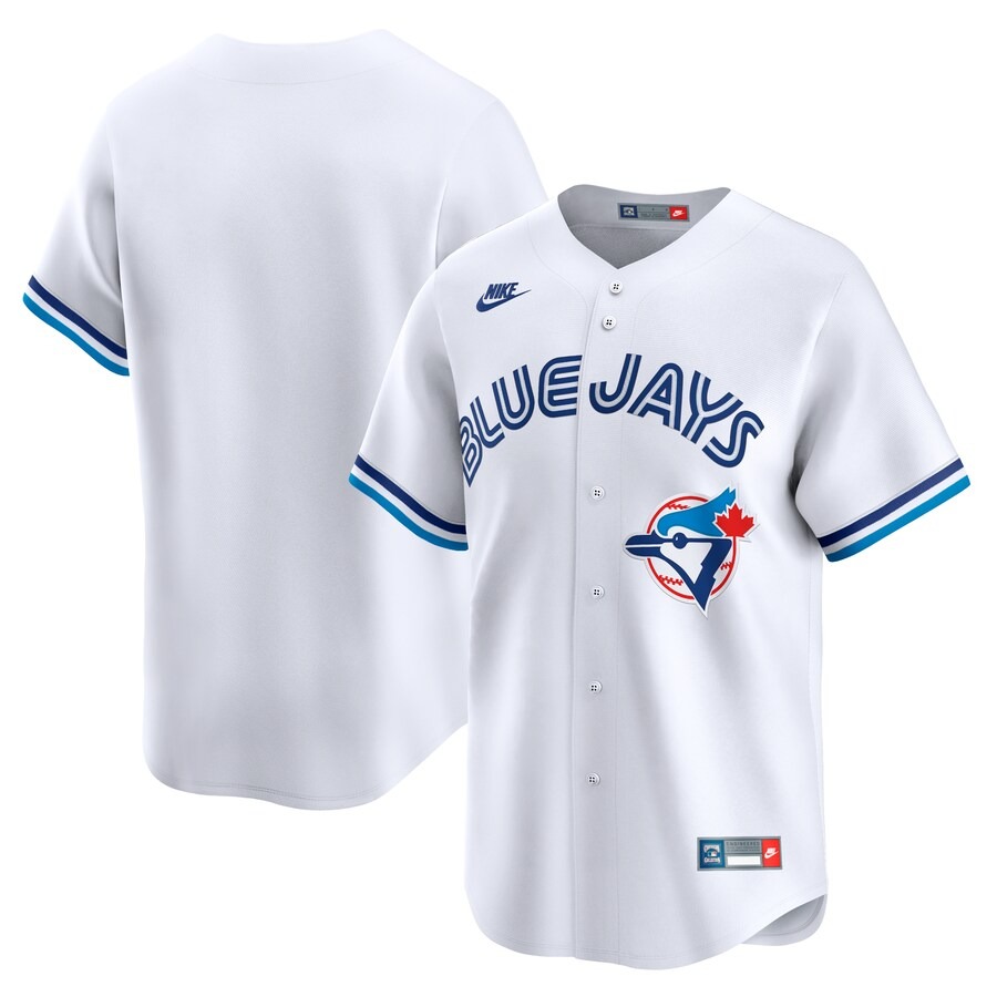 Men's Toronto Blue Jays Nike White Cooperstown Collection Limited Jersey - Jersey