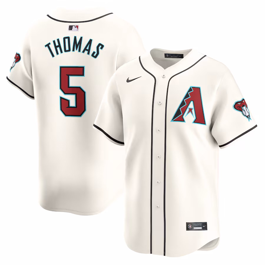 Men's Arizona Diamondbacks Alek Thomas Nike White Home Limited Player Jersey - Jersey