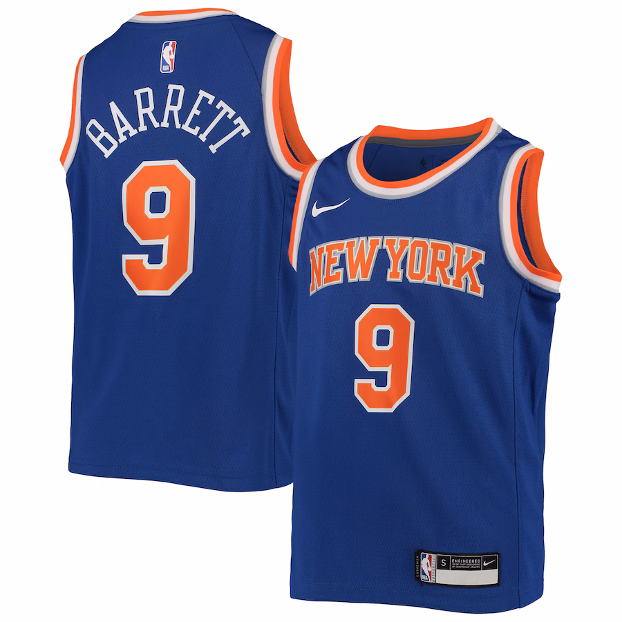 Youth New York Knicks RJ Barrett Nike Royal Swingman Jersey - Icon Edition - Jersey