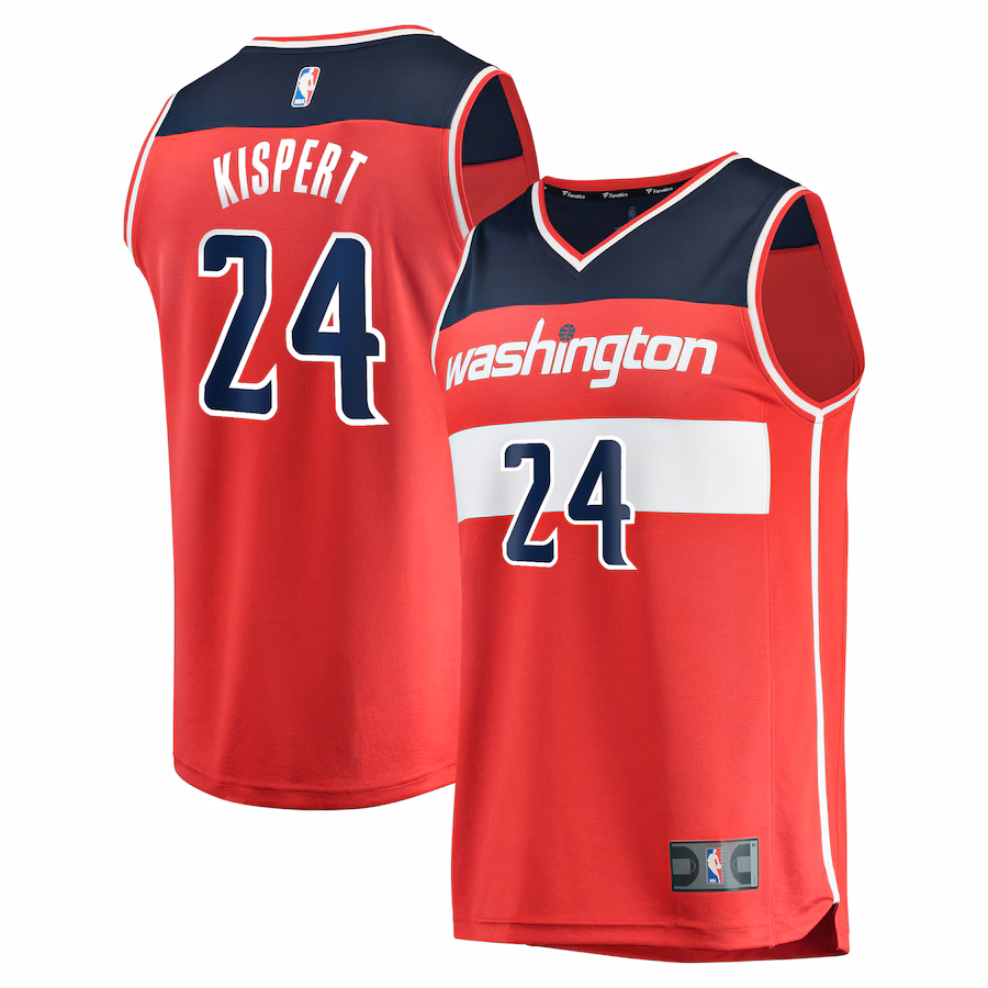 Youth Washington Wizards Corey Kispert Fanatics Red Fast Break Replica Player Jersey - Icon Edition - Jersey