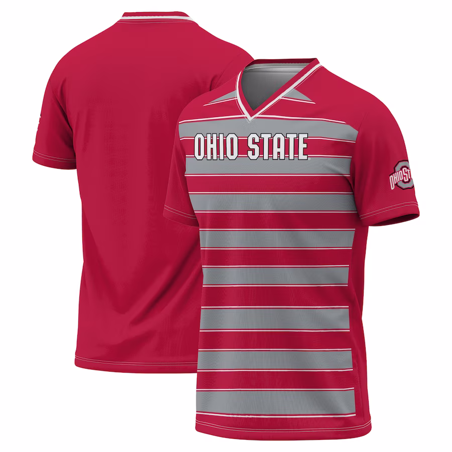Ohio State Buckeyes GameDay Greats Youth Lightweight Soccer Fashion Jersey - Scarlet - Jersey
