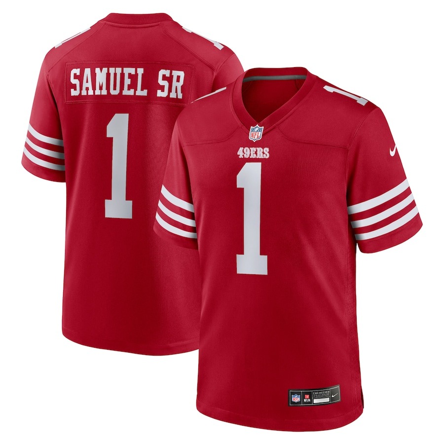 Men's San Francisco 49ers Deebo Samuel Sr Nike Scarlet Men's Nike Game Jersey - Jersey