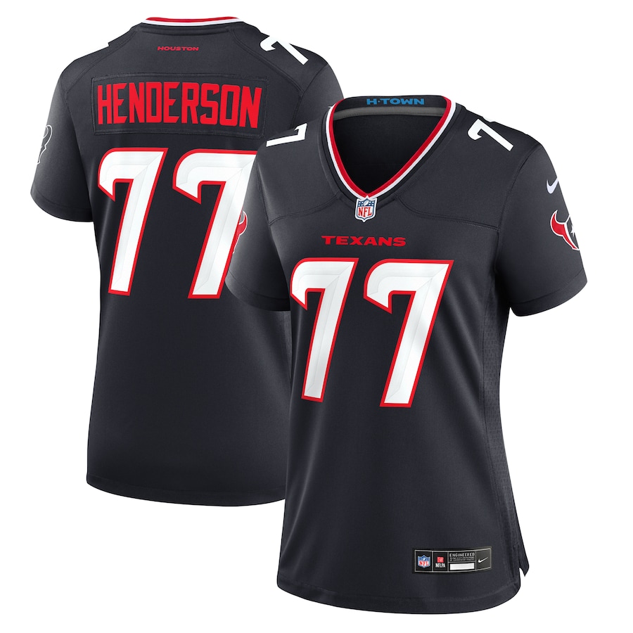 Women's Houston Texans LaDarius Henderson Nike  Navy Game Jersey - Jersey