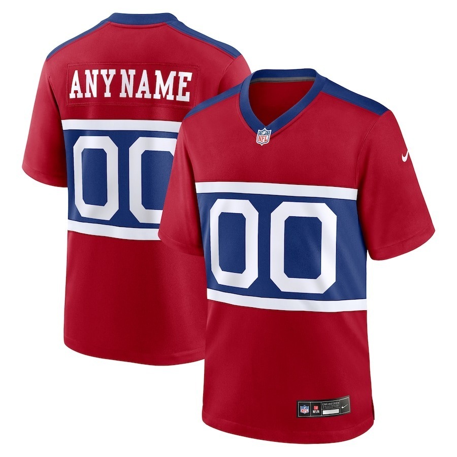 Men's New York Giants  Nike Century Red Alternate Game Custom Jersey - Jersey