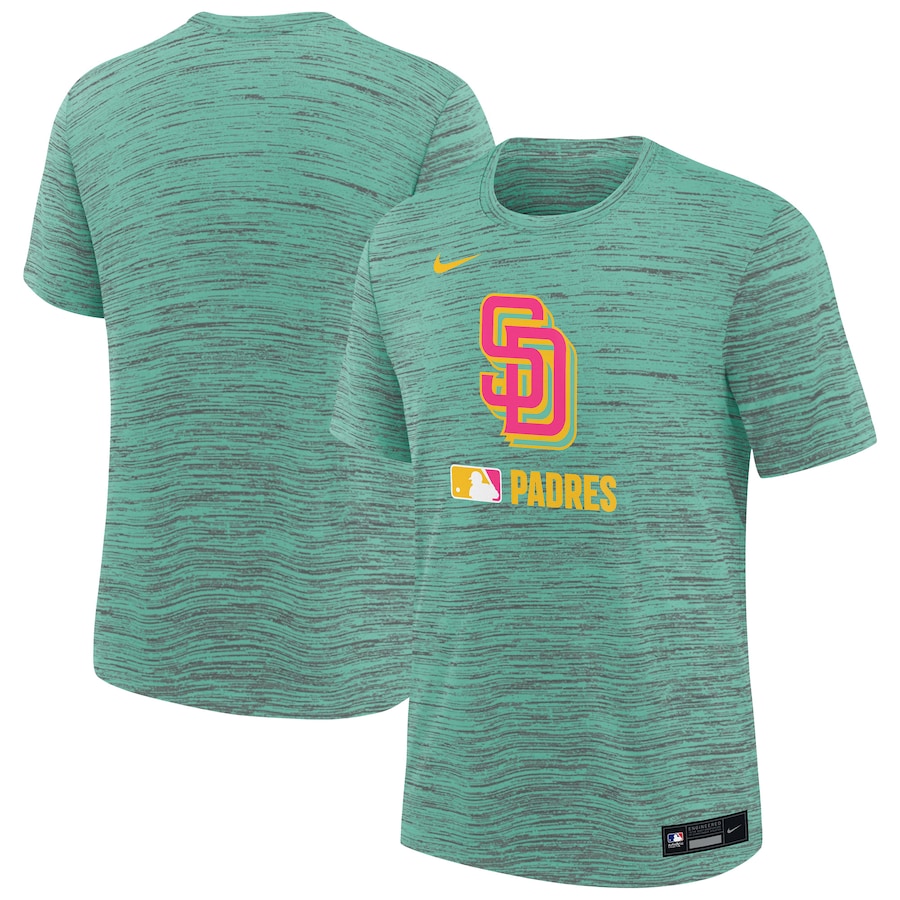 Youth San Diego Padres Nike Mint Authentic Collection City Connect Velocity Performance T-Shirt - Jersey