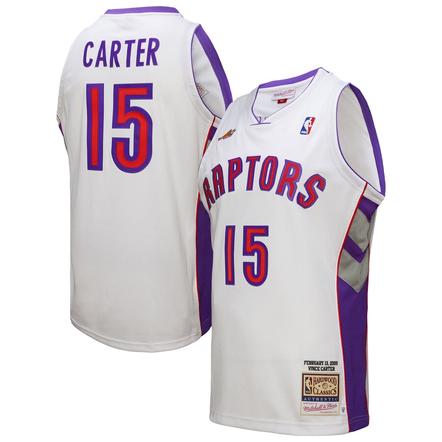 Men's Toronto Raptors Vince Carter Mitchell & Ness White 2000 NBA All-Star Game Authentic Jersey - Jersey
