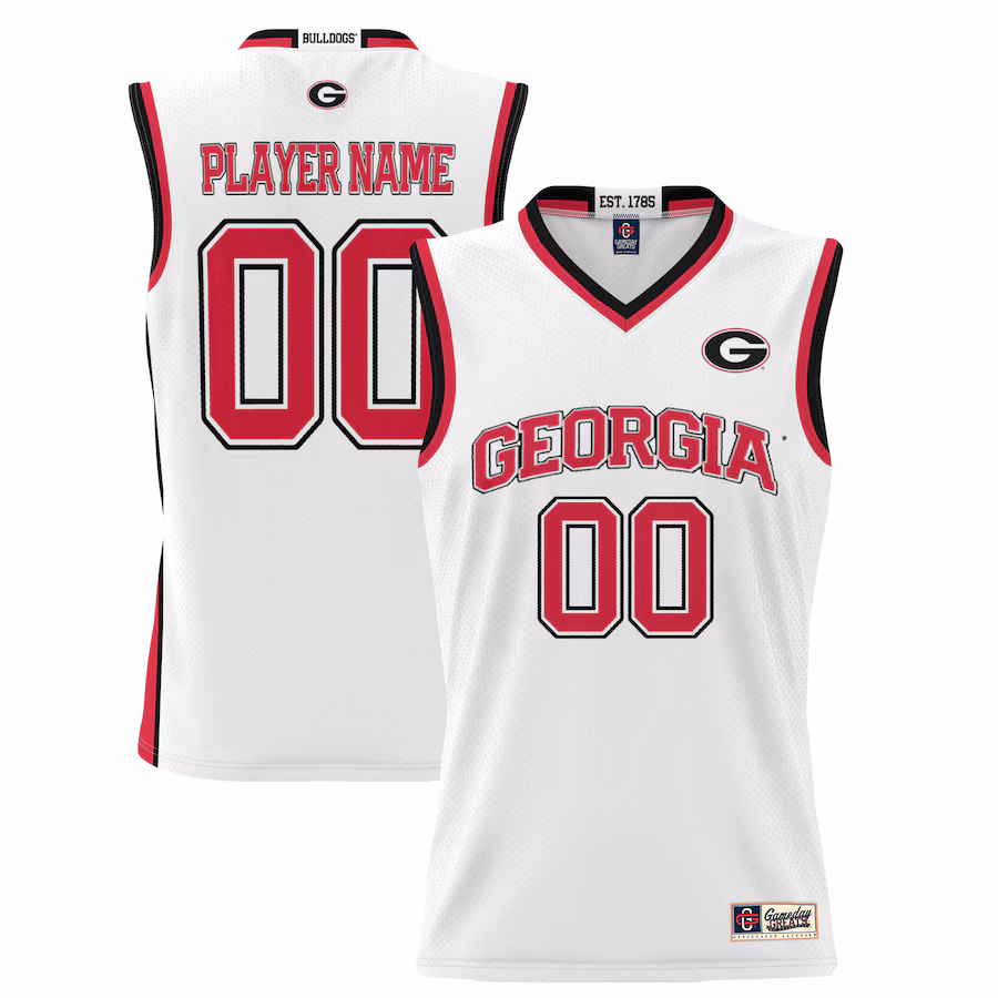Georgia Bulldogs GameDay Greats Youth NIL Pick-A-Player Lightweight Basketball Jersey - White - Jersey