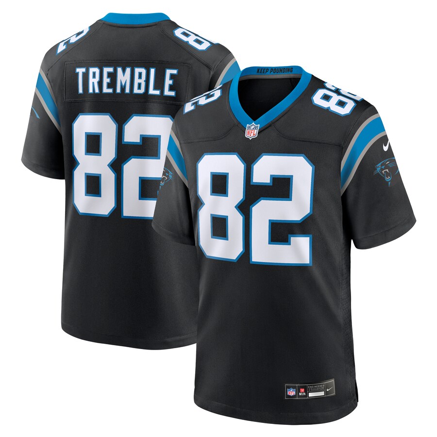 Men's Carolina Panthers Tommy Tremble Nike Black Team Game Jersey - Jersey
