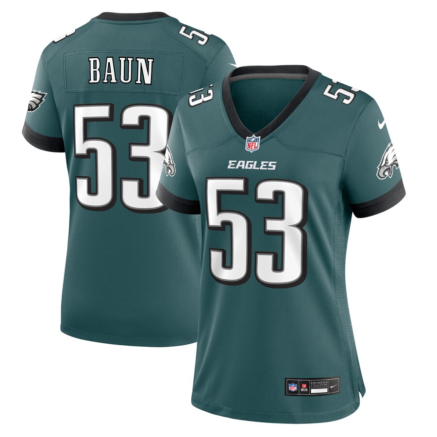 Women's Philadelphia Eagles Zack Baun Nike Midnight Green  Game Jersey - Jersey