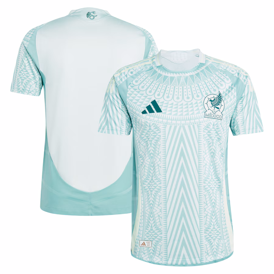 Men's Mexico National Team  adidas Green 2024 Away Authentic Jersey - Jersey