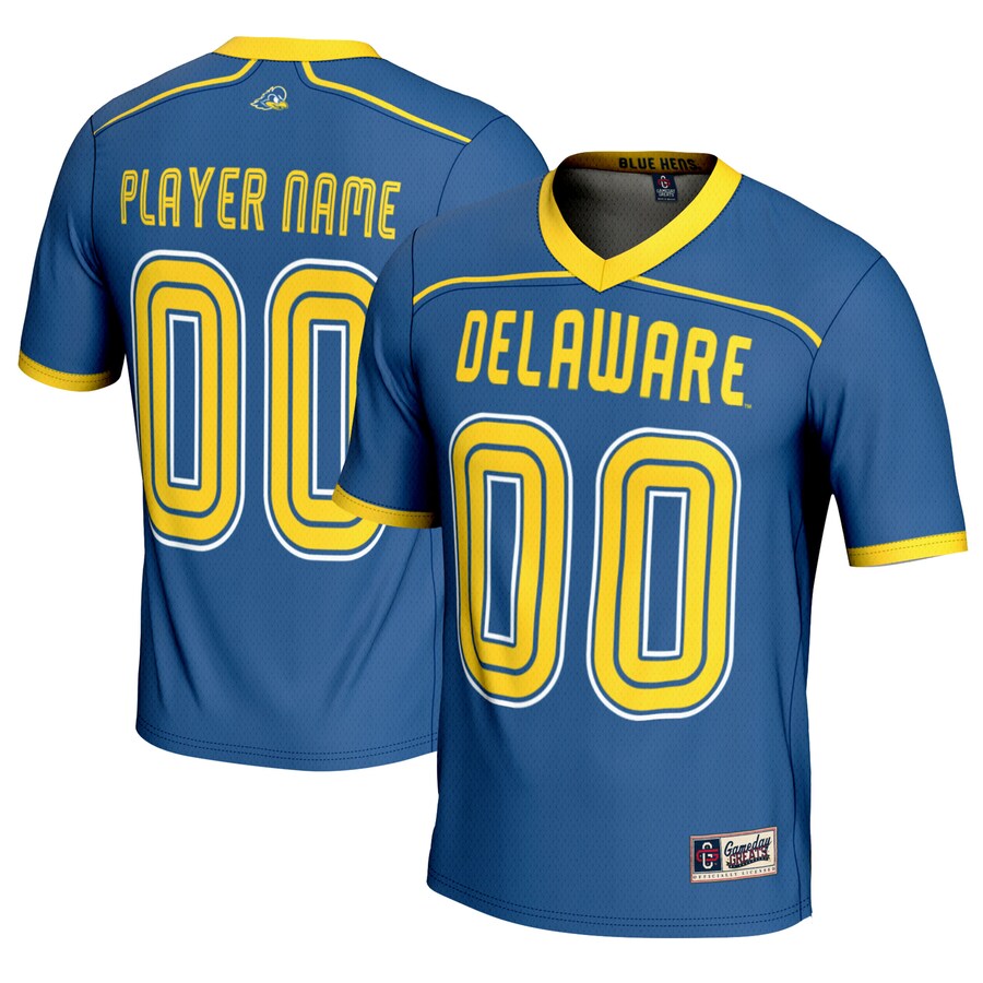 Delaware Fightin' Blue Hens GameDay Greats Youth NIL Pick-A-Player Men's Lacrosse Lightweight Jersey - Royal - Jersey