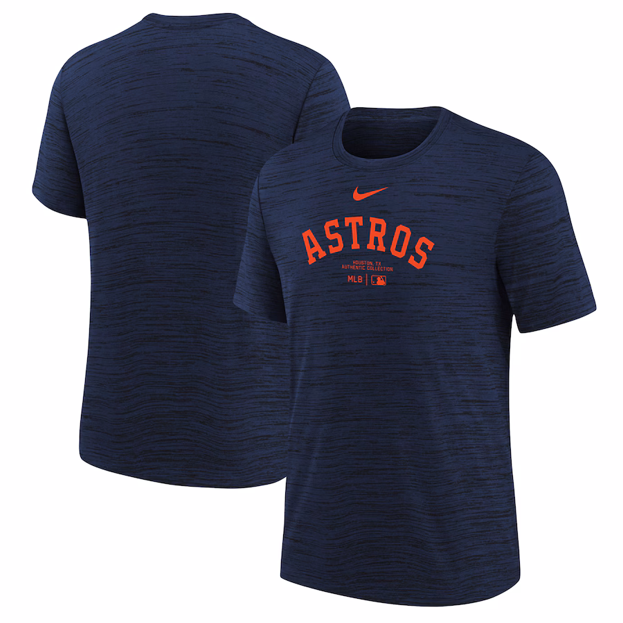 Youth Houston Astros Nike Navy Authentic Collection Practice Performance T-Shirt - Jersey