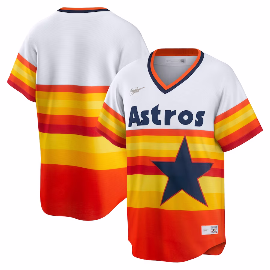 Men's Houston Astros Nike White Home Cooperstown Collection Team Jersey - Jersey