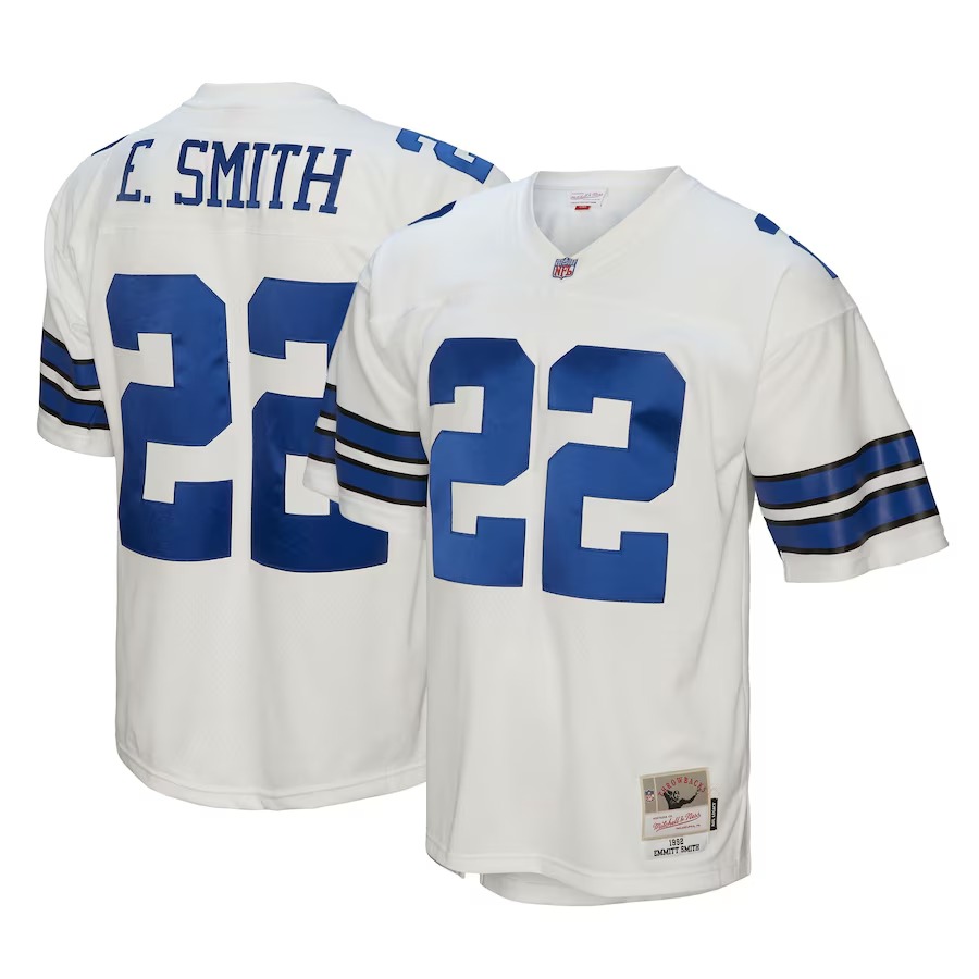 Youth Dallas Cowboys Emmitt Smith Mitchell & Ness White Retired Player Legacy Jersey - Jersey