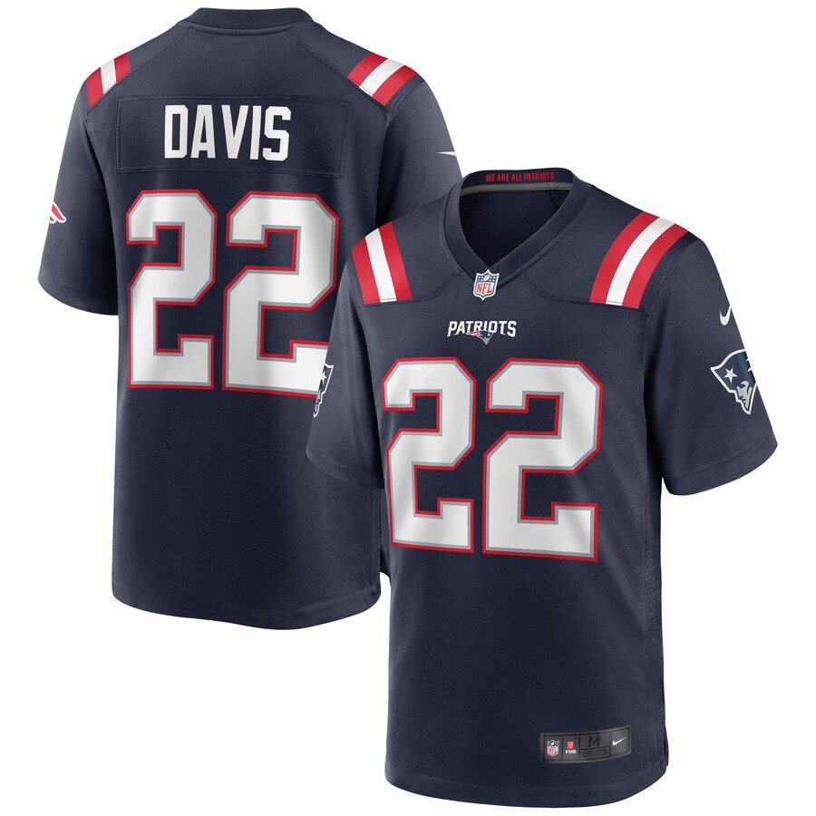 Men's New England Patriots Cody Davis Nike Navy Game Jersey - Jersey