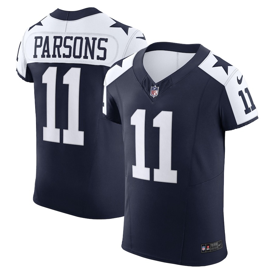 Men's Dallas Cowboys Micah Parsons Nike Navy Alternate Vapor F.U.S.E. Elite Jersey - Jersey