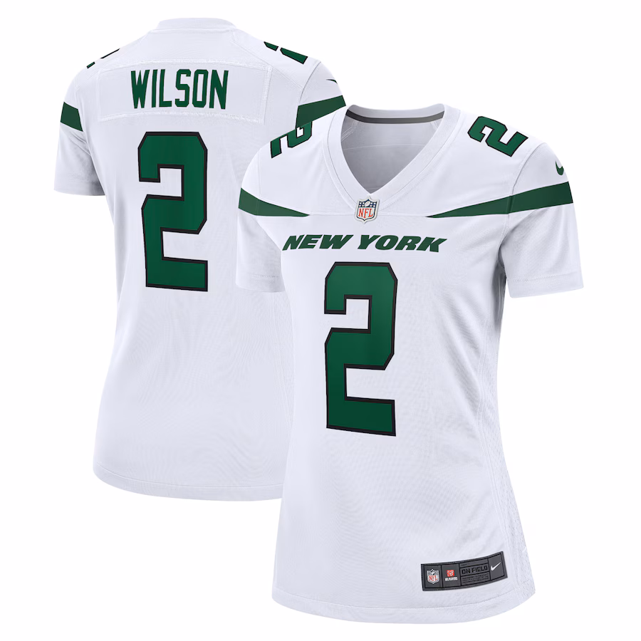 Women's New York Jets Zach Wilson Nike White Player Jersey - Jersey