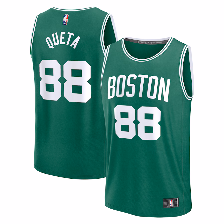 Men's Boston Celtics Neemias Queta Fanatics Kelly Green Fast Break Replica Player Jersey - Icon Edition - Jersey