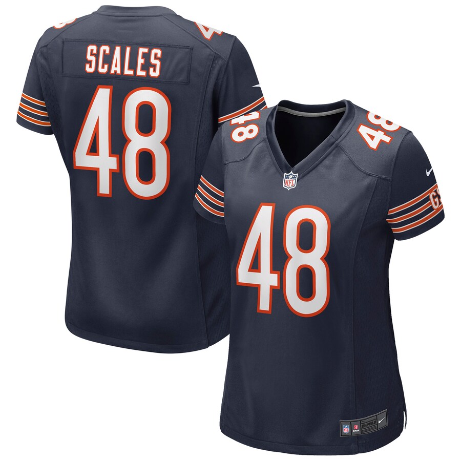 Women's Chicago Bears Patrick Scales Nike Navy Game Jersey - Jersey