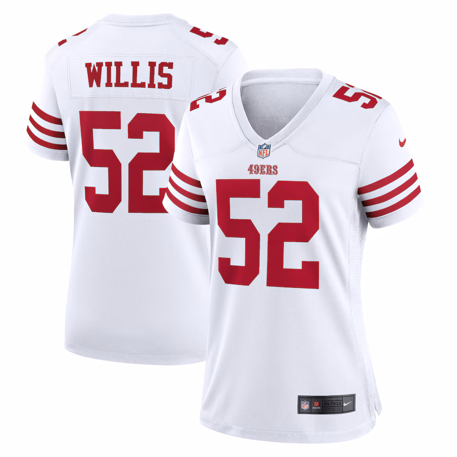 Women's San Francisco 49ers Patrick Willis Nike White Retired Player Game Jersey - Jersey