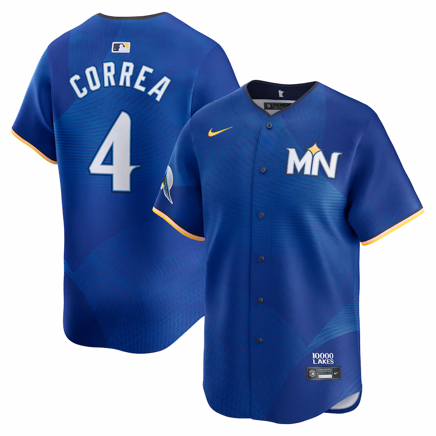 Men's Minnesota Twins Carlos Correa Nike Royal City Connect Limited Player Jersey - Jersey