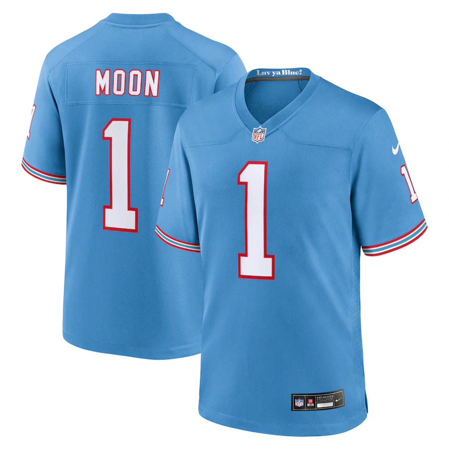 Men's Tennessee Titans Warren Moon Nike Light Blue Retired Player Alternate Game Jersey - Jersey