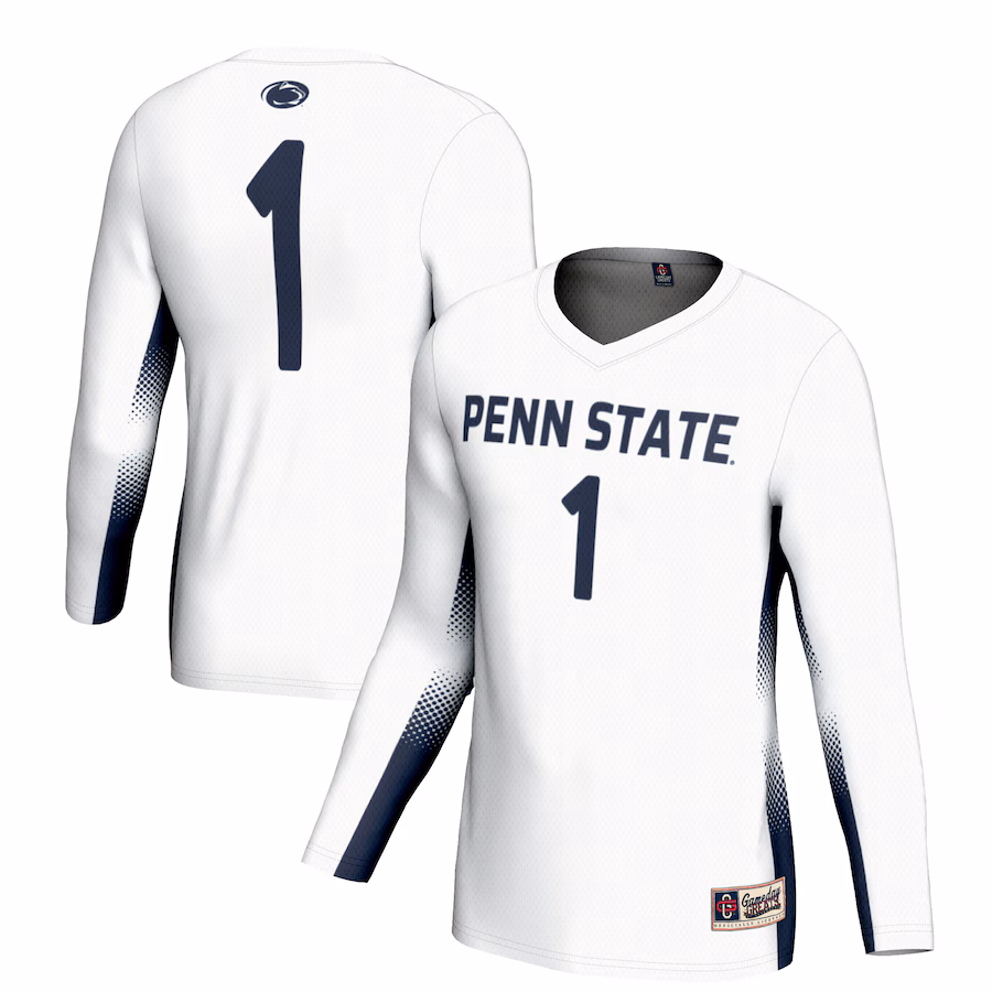 Unisex GameDay Greats #1 White Penn State Nittany Lions Lightweight Volleyball Jersey - Jersey