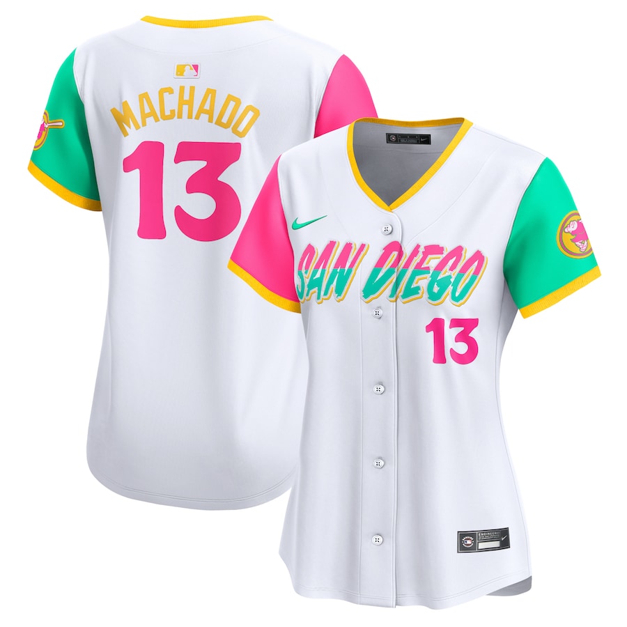 Women's San Diego Padres Manny Machado Nike White City Connect Limited Player Jersey - Jersey