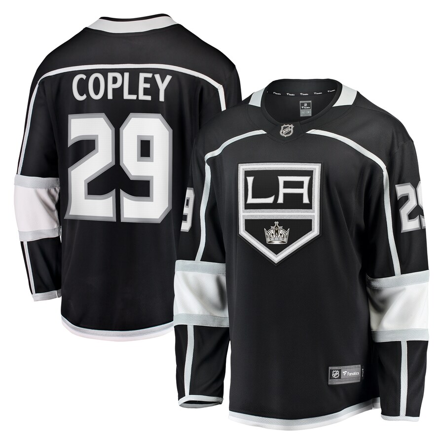Men's Los Angeles Kings Pheonix Copley Fanatics Branded Black Home Breakaway Jersey - Jersey