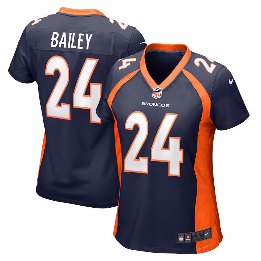 Women's Denver Broncos Champ Bailey Nike Navy Retired Player Jersey - Jersey
