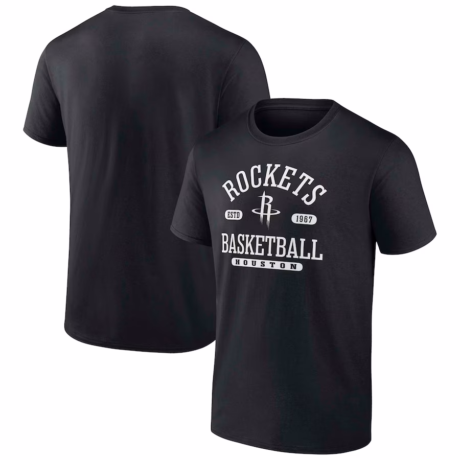 Men's Houston Rockets  Fanatics Black Calling Plays T-Shirt - Jersey