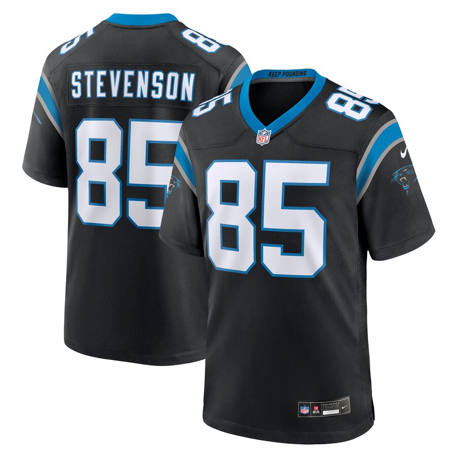 Men's Carolina Panthers Marquez Stevenson Nike  Black Team Game Jersey - Jersey