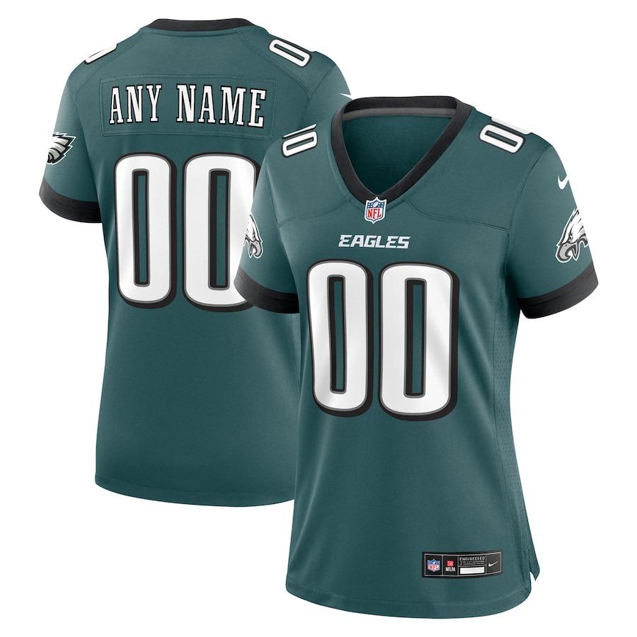 Women's Philadelphia Eagles Nike Midnight Green Custom Game Jersey - Jersey