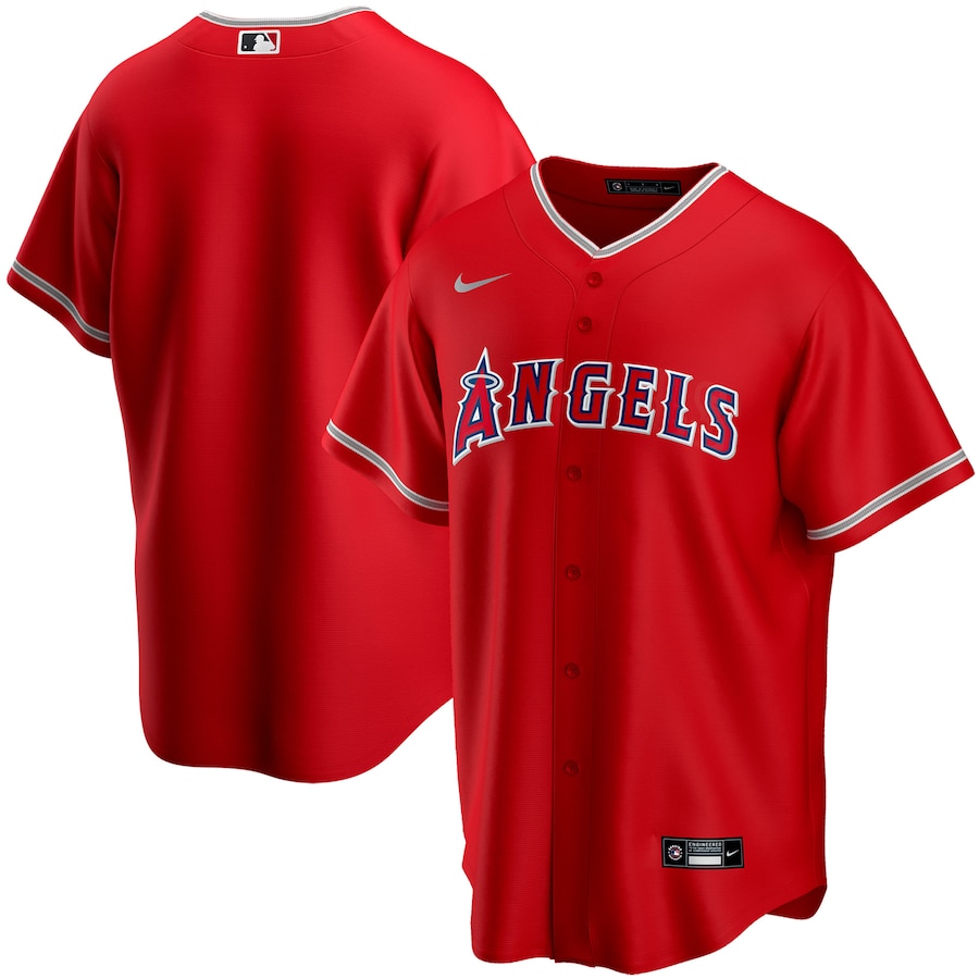 Youth Los Angeles Angels Nike Red Alternate Replica Team Jersey - Jersey