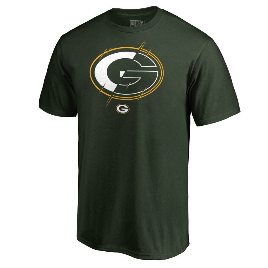 Men's Green Bay Packers Green X-Ray T-Shirt - Jersey