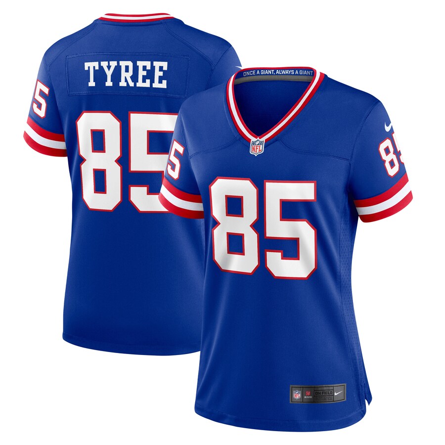 Women's New York Giants David Tyree Nike Royal Classic Retired Player Game Jersey - Jersey